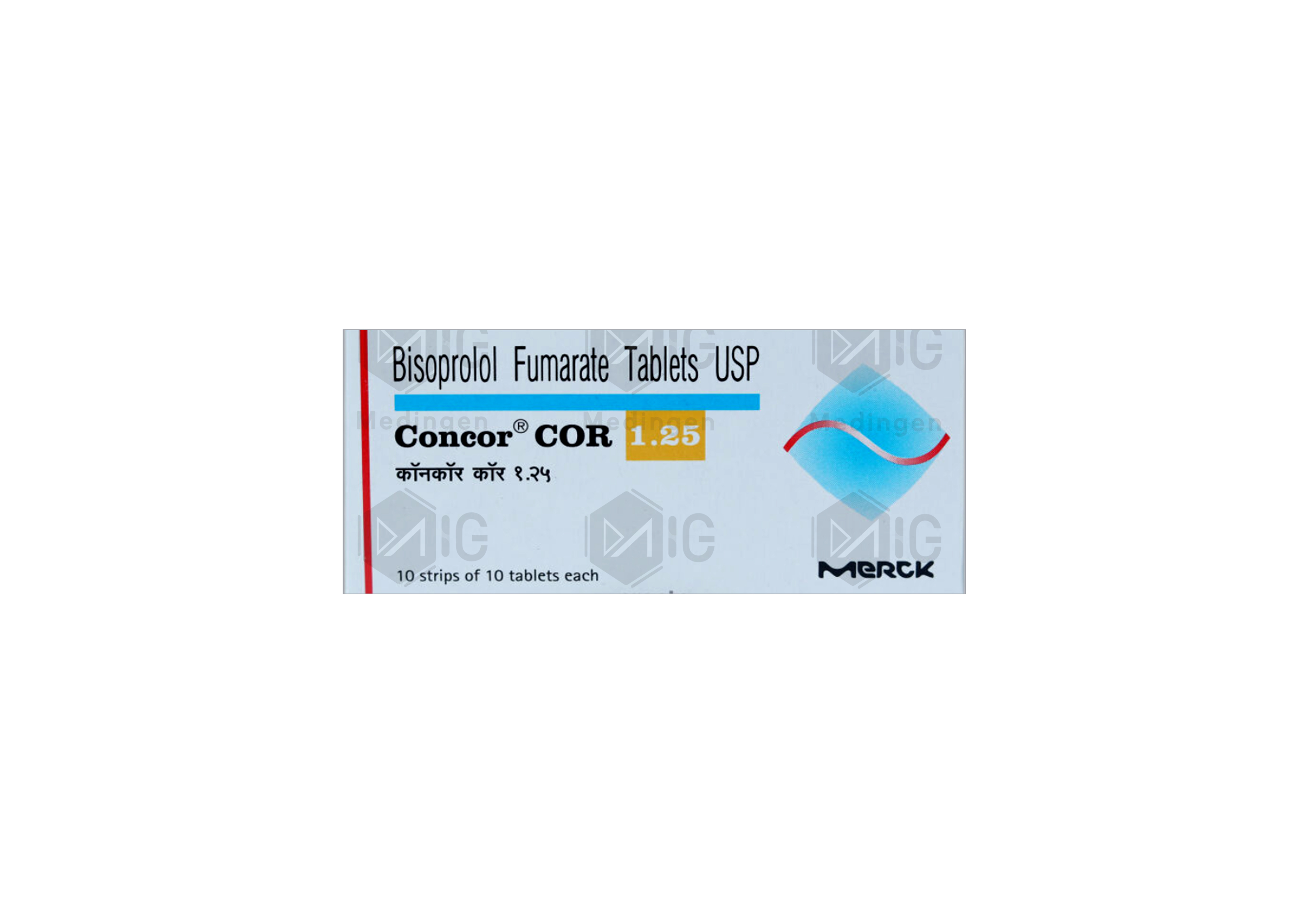 CONCOR COR 1.25MG